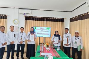 Pengadilan Agama Padangsidimpuan Hadiri Penandatanganan MoU Panjar Biaya Perkara Perdata, Pemeriksaan Setempat, Eksekusi, Sita Eksekusi, serta Biaya Panggilan dan Pemberitahuan
